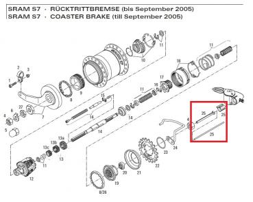 DRUCKSTIFT/-ROEHRCHEN SET, SRAM S7